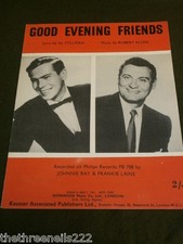 ORIGINAL SHEET MUSIC - GOOD EVENING FRIENDS - JOHNNIE RAY  FRANKIE LAINE SMB0 
