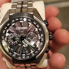 Citizen Satellite Wave Super Titanium Watch Model CC1055-53E w/Saphire Crystal