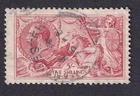 GB KGV 1918 Seahorse 5/- SG416 Bradbury Printing VG/FU