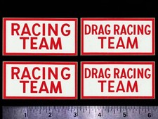 Racing Team Drag Racing Team - Set Of 4 Orig Vintage Decalsstickers Nhra Nascar
