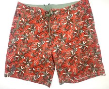 Stio CFS Floral Quick Stretch Board Shorts Swim Trunks 2330 Mens size 36X16