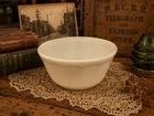 VintageContinental Can Co. Hazel Atlas Glass 4” White Mixing Bowl Scalloped