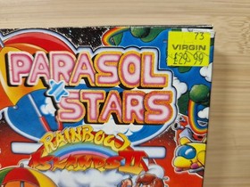 Sistema de entretenimiento Parasol Stars: Rainbow Island II NES Nintendo en caja