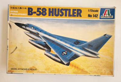 Italeri Nr.: 142 , B-58 Hustler Convair General Dynamics vintage 1984 -ar-