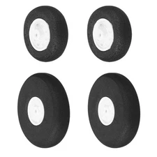 RC Airplane Wheels Set, 1.5"/3" Dia RC Airplane Aircraft Sponge Wheels Pack of 4