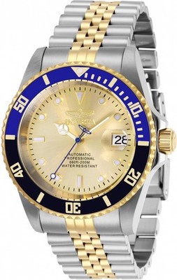 New Invicta Pro Diver Automatic Men's Watch  42mm, Steel, Gold (29181)