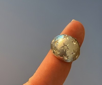 Seta Sterling Silver 925 CZ Star Dome Ring Size 6