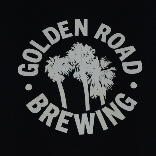 Golden Road Brewing Men’s Black T-Shirt Sz L *FLAW*