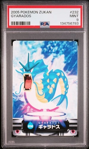 PSA9 2005 CARDDASS POKEMON ADVANCED GENERATION ZUKAN CARD GYARADOS 232