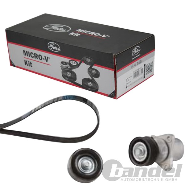 Gates Micro-V Kit KEILRIPPENRIEMEN-SATZ Passend FüR Ford Mondeo | K026PK2245-image