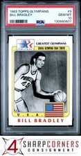 1983 TOPPS HISTORY'S GREATEST OLYMPIANS #9 BILL BRADLEY HOF PSA 10