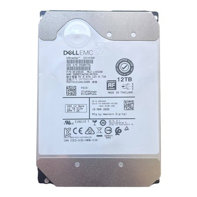 Dell 12TB SAS 12G 7.2K 3.5'' HDD 09HXK6 HUH721212AL5200 Enterprise Festplatte