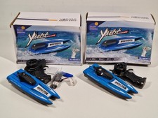 2x Rc Mini Speedboot Rc Motorboot Einsteiger 245mm Blau LED 15KM/H 2.4Ghz DEFEKT
