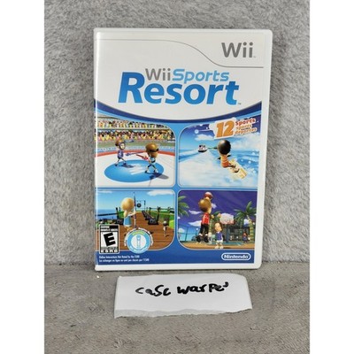 Nintendo Wii Sports Resort Game with Manual RVL-P-RZTE-USZ White Case 2009