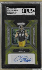 2023 Prizm Gold Alan Faneca Steelers HOF Auto 06/10 SCG 9.5/10