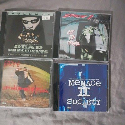 Easy E,spice 1, Dead presidents,menace 2 society 4 cd Lot all new seald