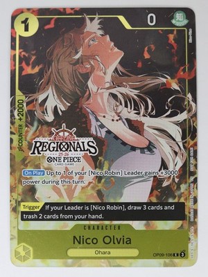One Piece Nico Olvia OP09-106 2025 Regionals Participation Pack LP