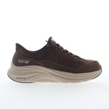 Skechers Slip-ins: Calvoro Mens Brown Wide Lifestyle Sneakers Shoes