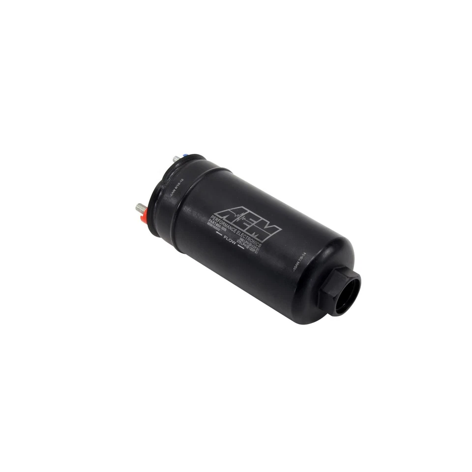 Bomba de combustible de alto flujo en línea AEM 50-1005 400LPH Foto 3 de 4