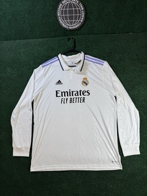 Adidas Real Madrid 2022/2023 Home Kit Long Sleeve Jersey Men's