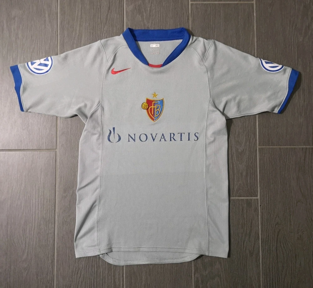 Vintage Retro 2007/08 FC Basel 1893 Away Trikot Größe: XS 176 Fußball Nike Fans