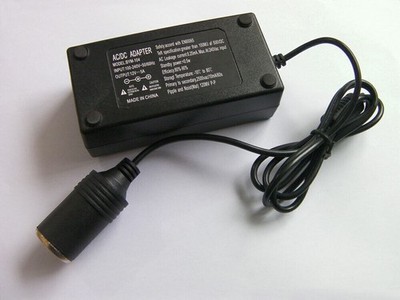 110V-240V Wall To Car Auto 12V/5A 60W DC Adapter Cigarette Inverter UK EU Plug