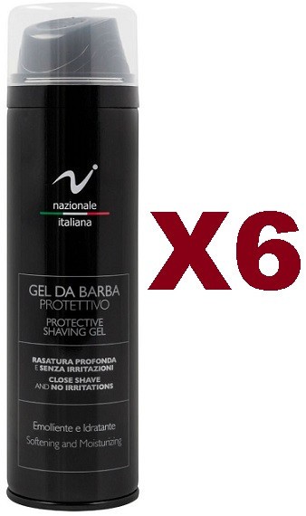 NAZIONALE ITALIANA GEL DA BARBA PROTETTIVO RASATURA PROFONDA 200ML IDRATANTE - Immagine 3