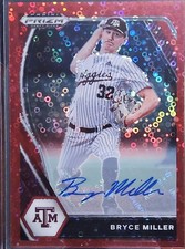 2021 Prizm Draft Picks #PDP113 Bryce Miller Base Autographs Red  Prizm #/99