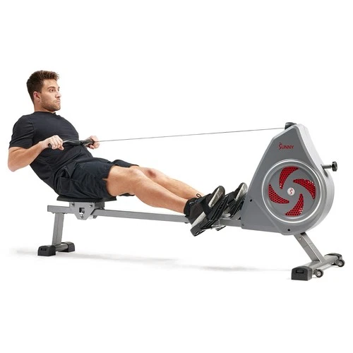 Sunny Health & Fitness Rower Long Slide Rail Cardio Rowing Equipment for Home