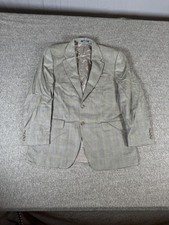 Vintage Chaps Ralph Lauren Blazer Mens 40R Houndstooth Wool Sport Coat Check