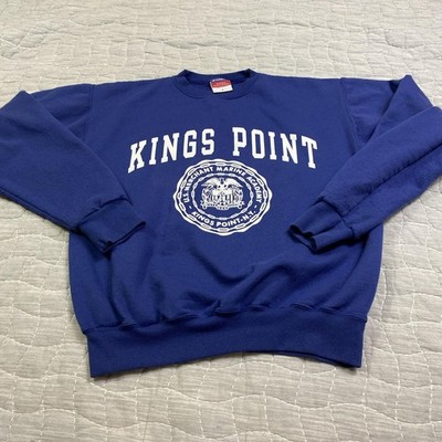Champion Sweatshirt Mens Small Blue Kings Point Merchant Marine Academy Crewneck