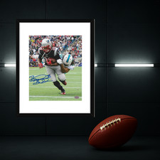Autographed Brandon Bolden New England Patriots 8x10 Photo coa W/Frame