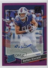 2023 Panini Clearly Donruss Purple Auto /175 Dalton Kincaid #57 Rookie Auto RC