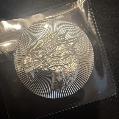Scottsdale Mint 1 oz Silver Stacker Round - dragon .999 - Image 1 of 4