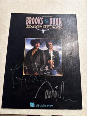 Brooks & Dunn Autographed Songbook Brand New Man