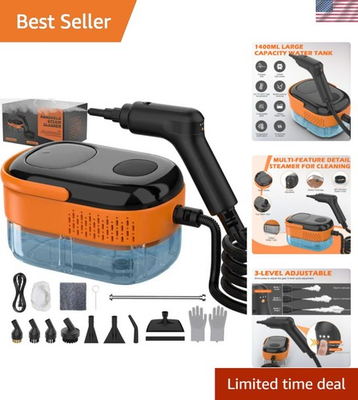 #ad Steam Cleaner for Home amp; Car Portable Handheld Steamer for Cleaning with 3 Le... $97.82