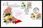DR WHO 2002 MALAYSIA FDC JOINT ISSUE CHINA PRC FLOWER COMBO R42168