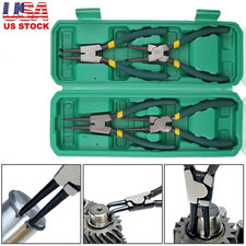 4Pack 7" Internal/External Snap Ring Pliers Set Heavy Duty Circlip Pliers Kit