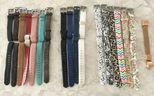 18 Fitbit Bands Leather Mesh Silicone Solid Colors Patterns 
