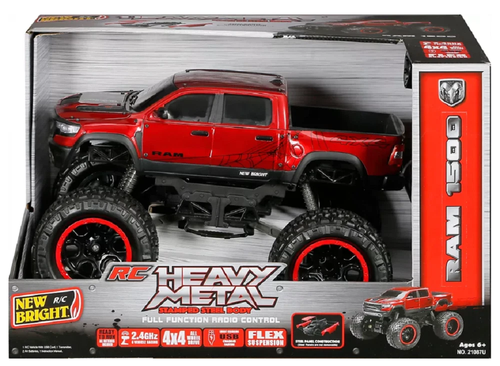 RAM 21087U 1 10 Scale Heavy Metal Ram 1500 RC Truck