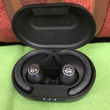 JLab Go Air Sport True Wireless Bluetooth Earbuds with Charging Case - Black