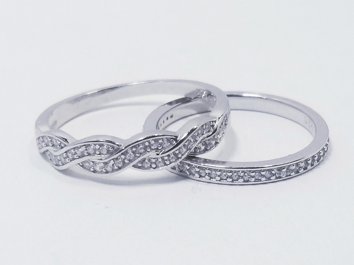 cesoi リング★2Finger Crystal Ring Silver★ Amazon.com: X ring Sterling Silver, Cubic Zirconia X Criss