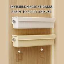 Cream Camper Motorhome Caravan wall cupboard wardrobe storage drawer self adhesv