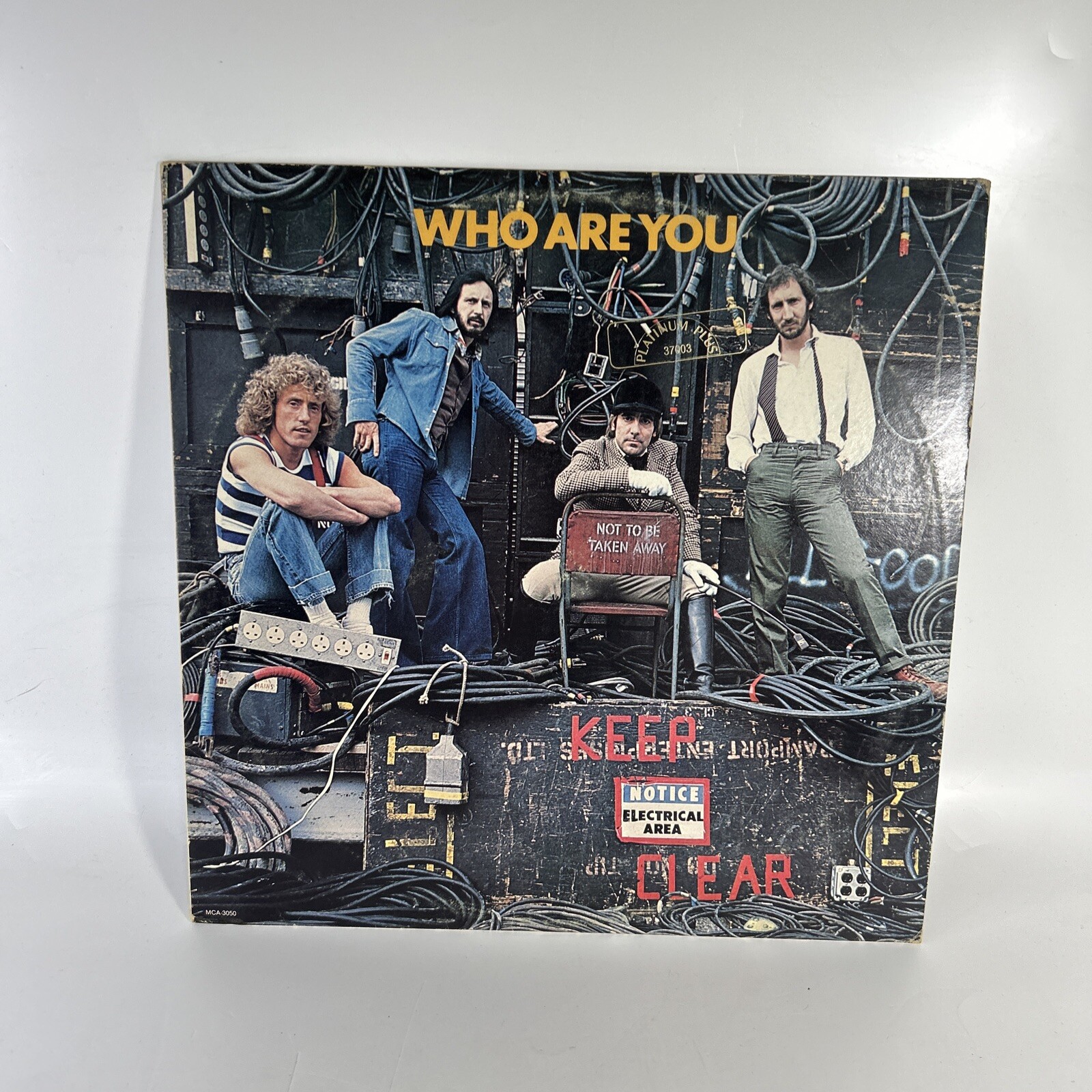 The Who Who Are You Album Vinyl Record LP Wax 1978 Pop Hard Rock MCA 3050