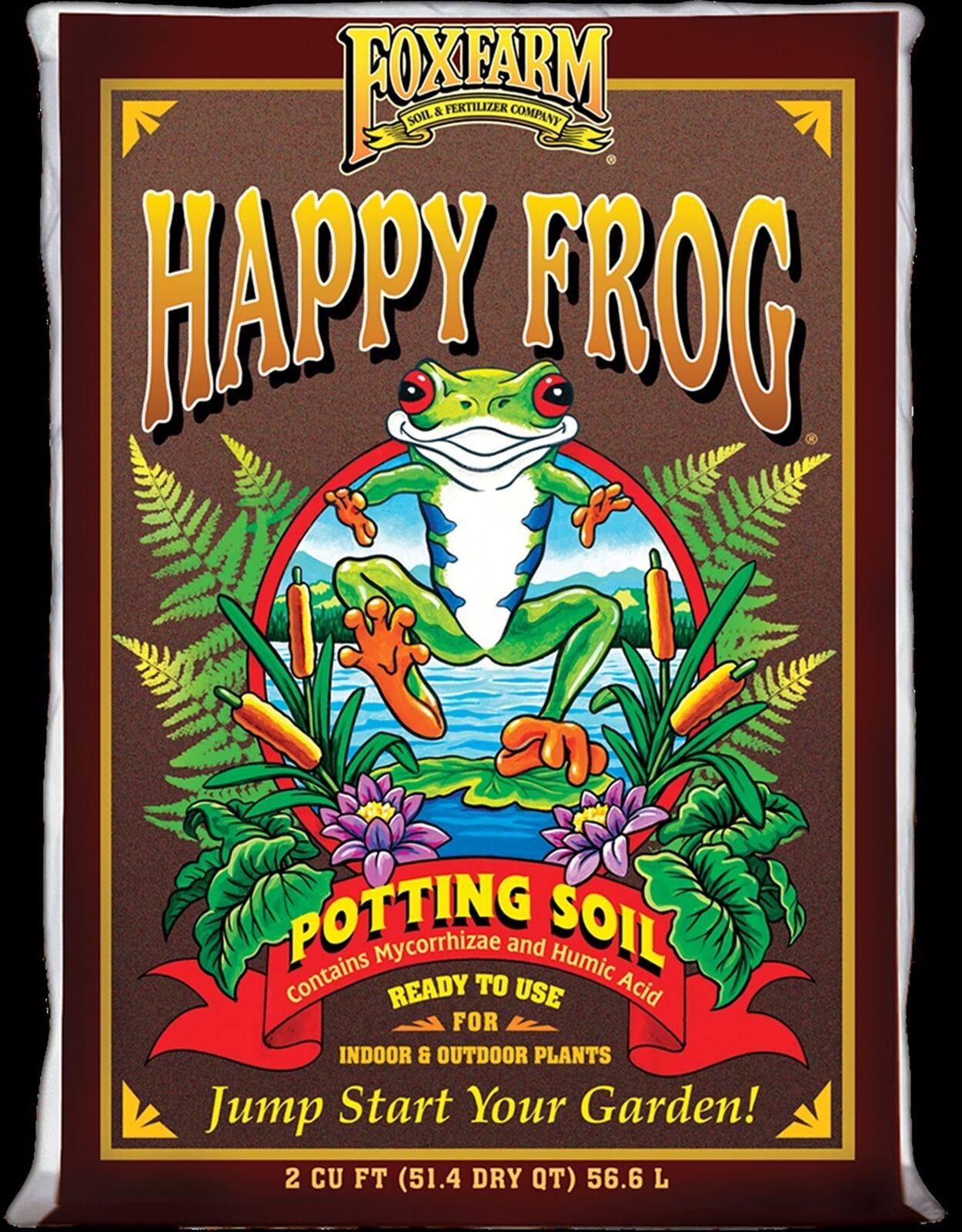 FoxFarm FX14047 2-Cubic Feet FoxFarm Happy Frog Potting Soil