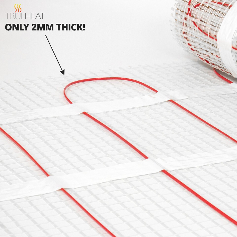 Product photo 3 of 8 — Electric Underfloor Heating Mat Kit 200W/m2 – TrueHeat – All Sizes Available