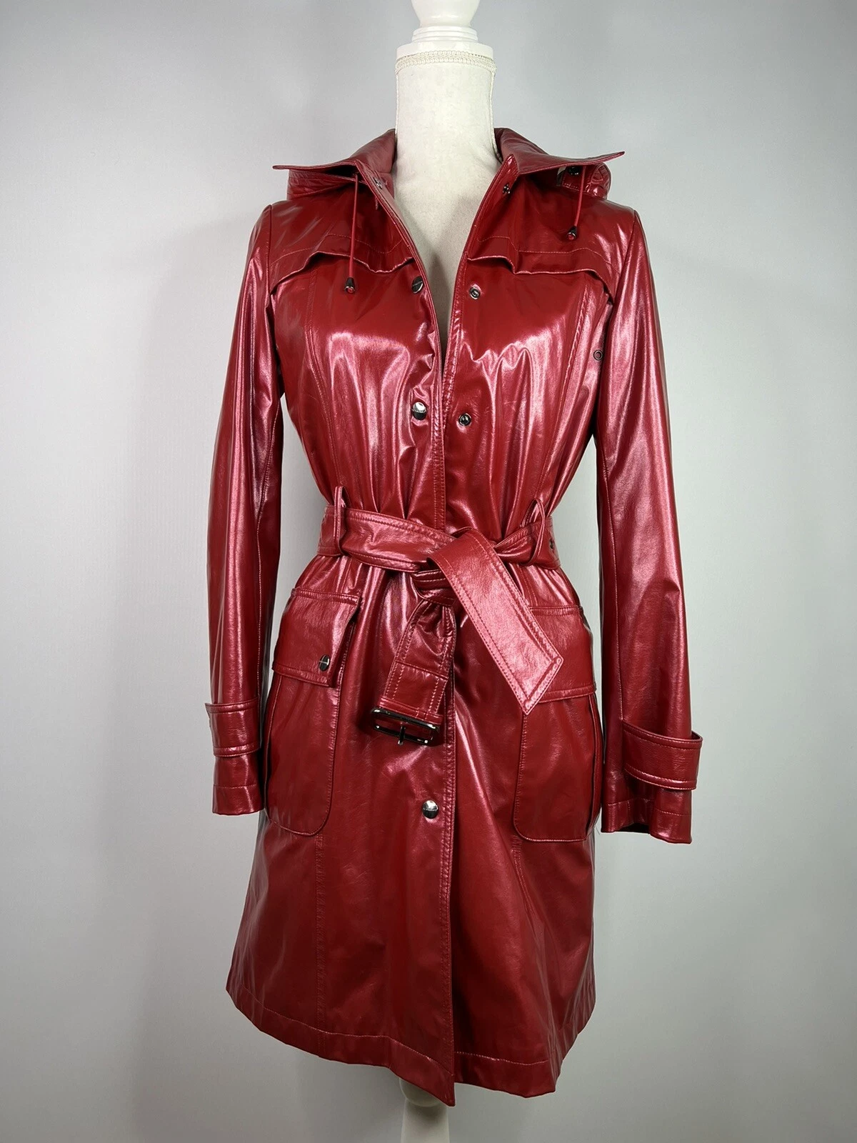 Burberry — Burberry women's coat raincoat red size 36