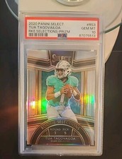 TUA TAGOVAILOA 2020 Panini Select ROOKIE SELECTIONS SILVER PRIZM RC PSA 10 🔥🏈 
