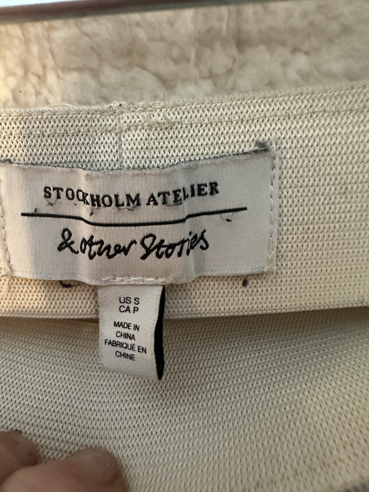 ALTRA STOCKHOLMATELIER & OTHER STORIES Pantalone donna in maglia a costine taglia S gambe lunghe larghe