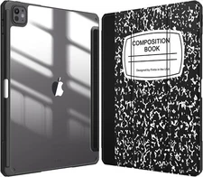 Hybrid Slim Case for iPad Pro 13-inch (M4) 2024 Shockproof Cover w Pencil Holder